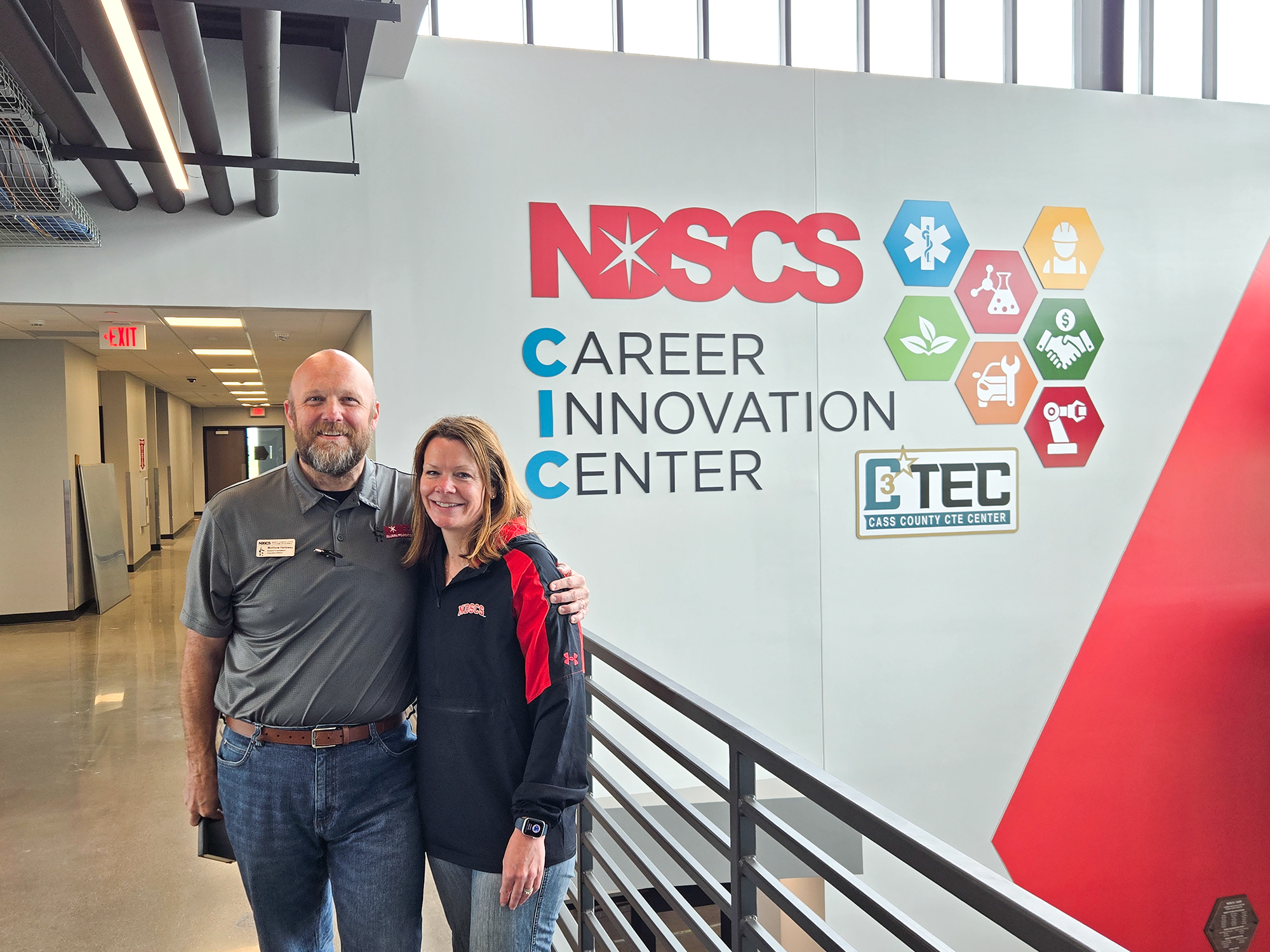 Matthew Hallaway and Lisa Karch in the CIC