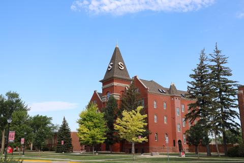 Old Main in the summer