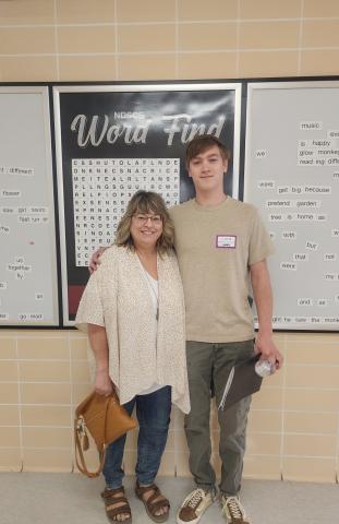 Jodi Beyer and son Justin